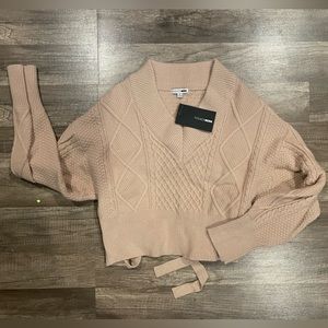 Tie back sweater